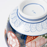 Nishiki Sakura Mino Ware Donburi Rice Bowl with Lid L - MUSUBI KILN - Quality Japanese Tableware and Gift