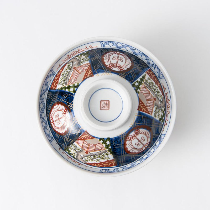 Nishiki Sakura Mino Ware Donburi Rice Bowl with Lid M - MUSUBI KILN - Quality Japanese Tableware and Gift