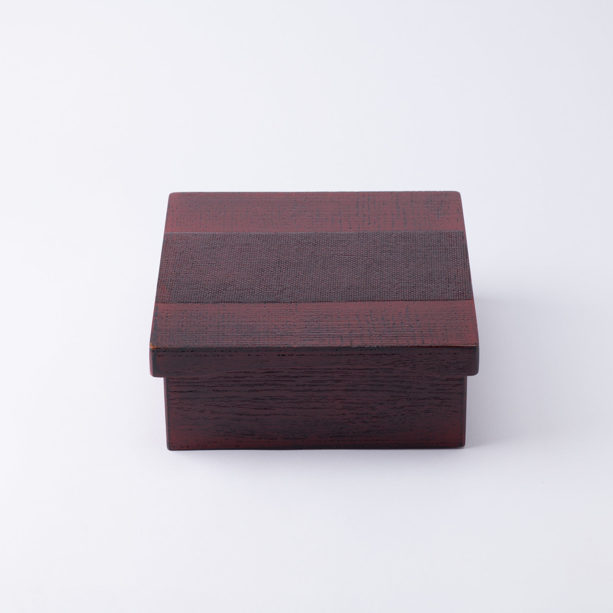 Nunome Line Yamanaka Lacquerware Square Bento Box - MUSUBI KILN - Quality Japanese Tableware and Gift