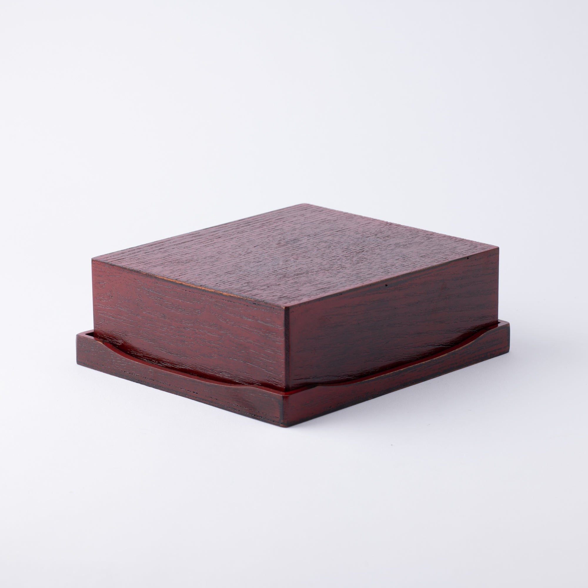 Nunome Line Yamanaka Lacquerware Square Bento Box - MUSUBI KILN - Quality Japanese Tableware and Gift