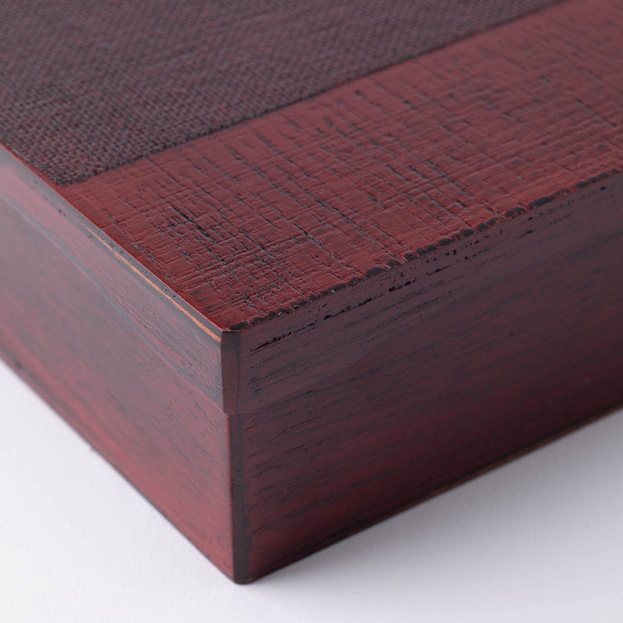 Nunome Line Yamanaka Lacquerware Square Bento Box - MUSUBI KILN - Quality Japanese Tableware and Gift