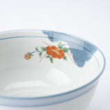 Nunome Peony Mino Ware Donburi Bowl L - MUSUBI KILN - Quality Japanese Tableware and Gift