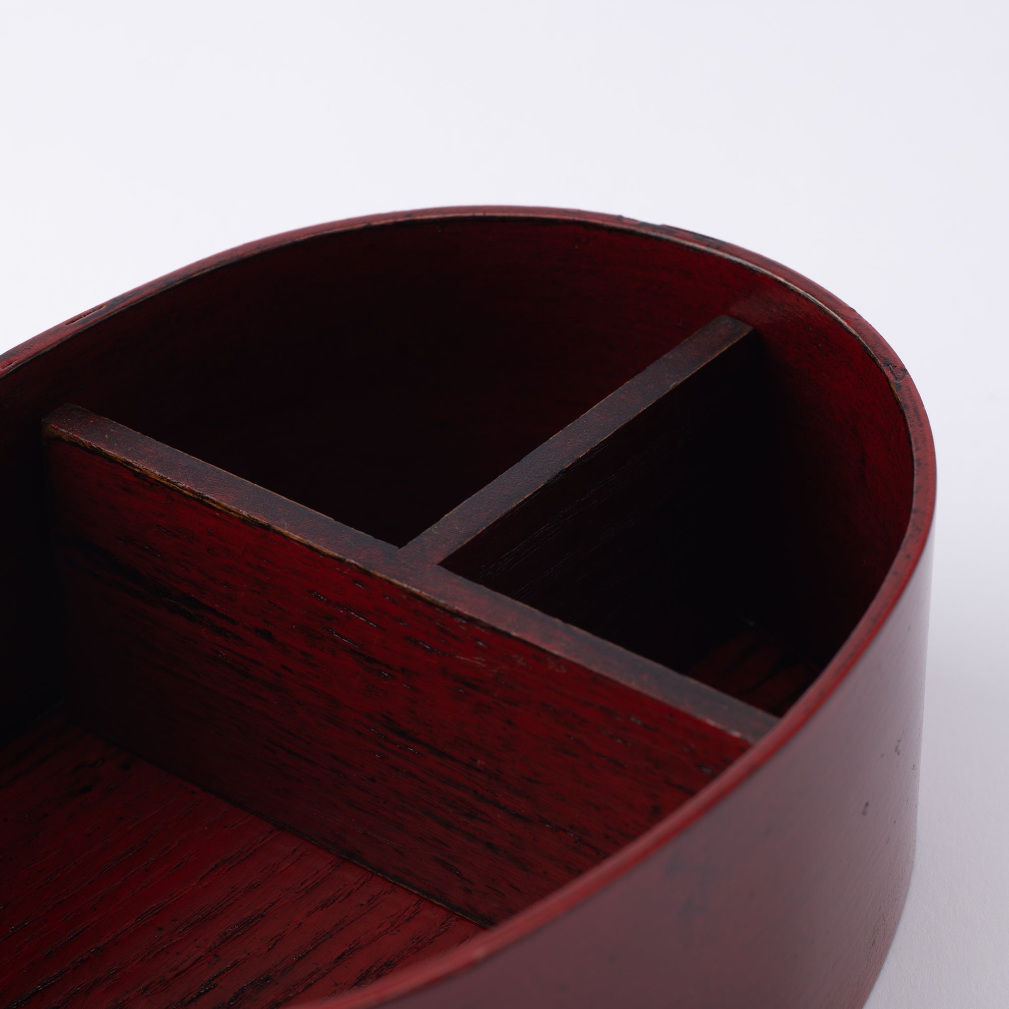 Nunome Yamanaka Lacquerware Oval Bento Box - MUSUBI KILN - Quality Japanese Tableware and Gift