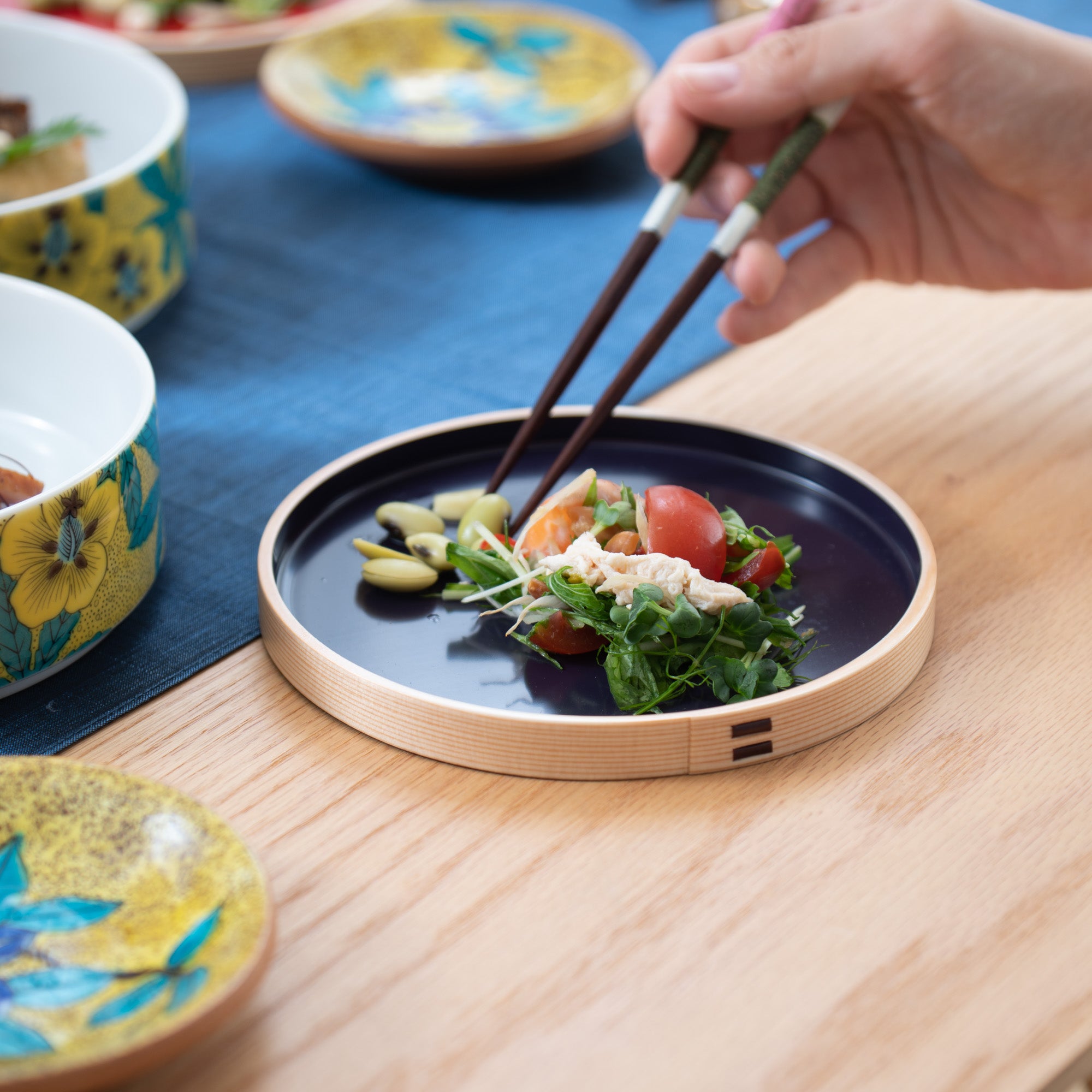 Odate Kougeisha Magewappa Round Side Plate - MUSUBI KILN - Quality Japanese Tableware and Gift