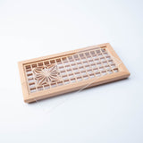 Ominato Bunkichi Hemp Leaf Wazen Kumiko Tray S - MUSUBI KILN - Quality Japanese Tableware and Gift