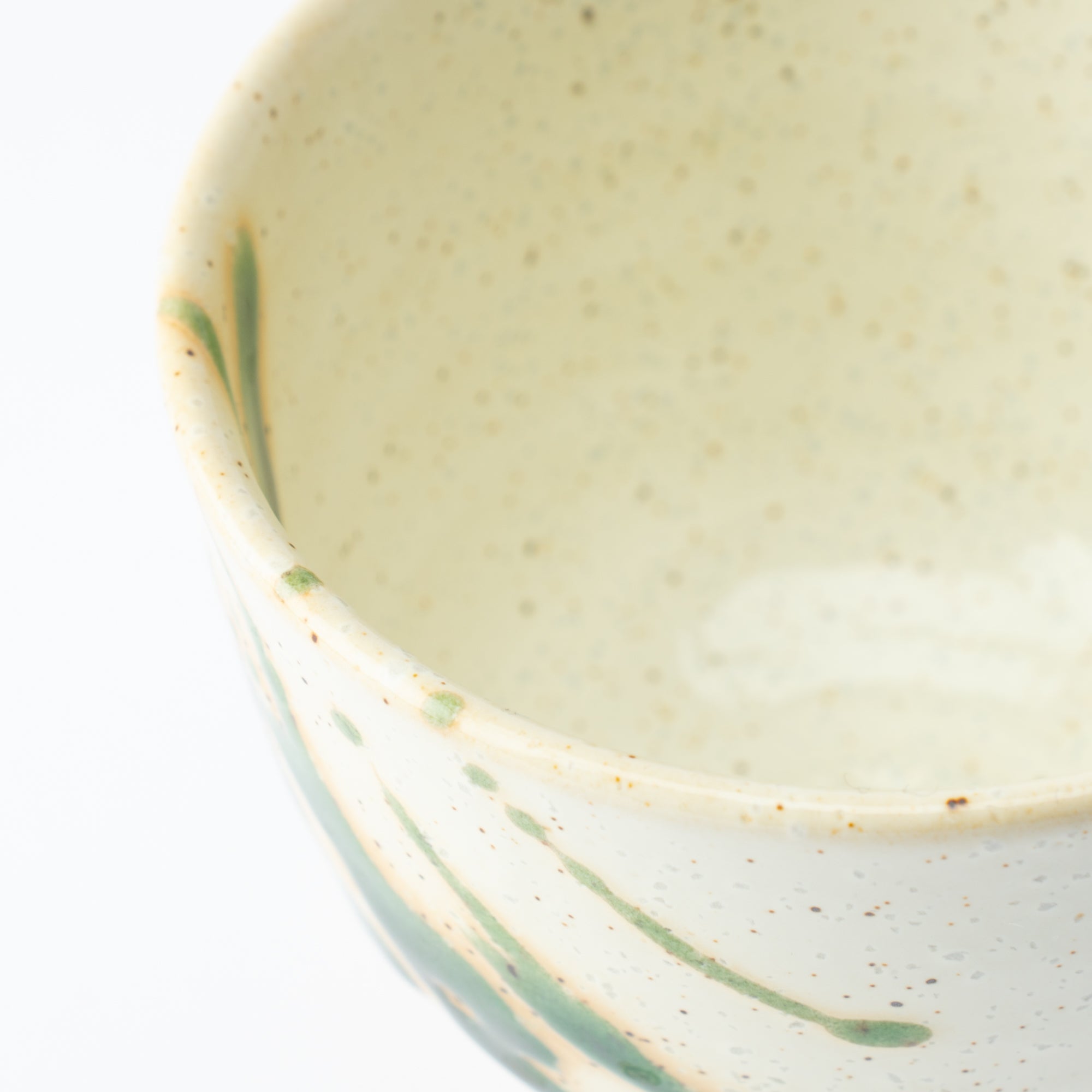 Oribe Green Mino Ware Japanese Teacup - MUSUBI KILN - Quality Japanese Tableware and Gift