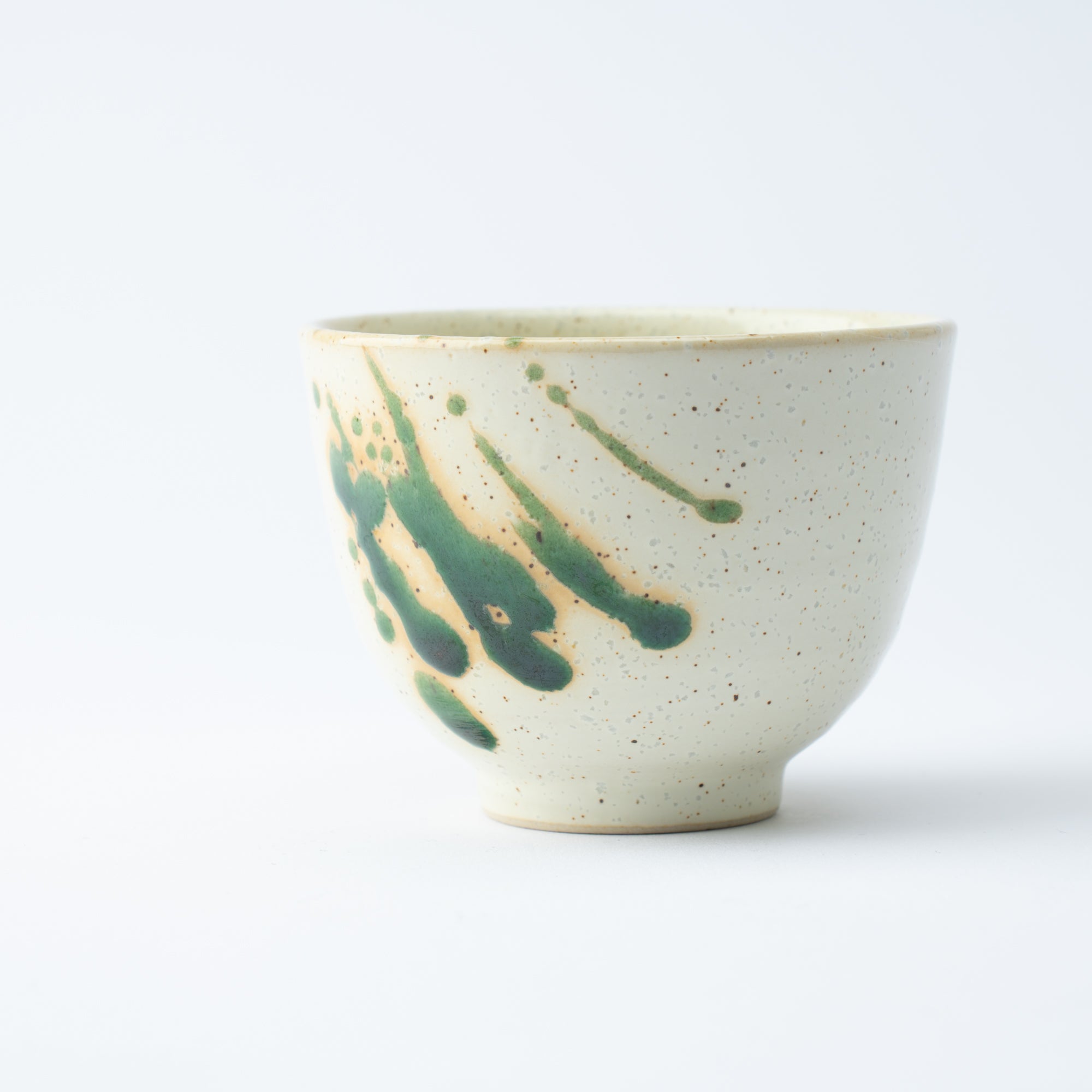 Oribe Green Mino Ware Japanese Teacup - MUSUBI KILN - Quality Japanese Tableware and Gift