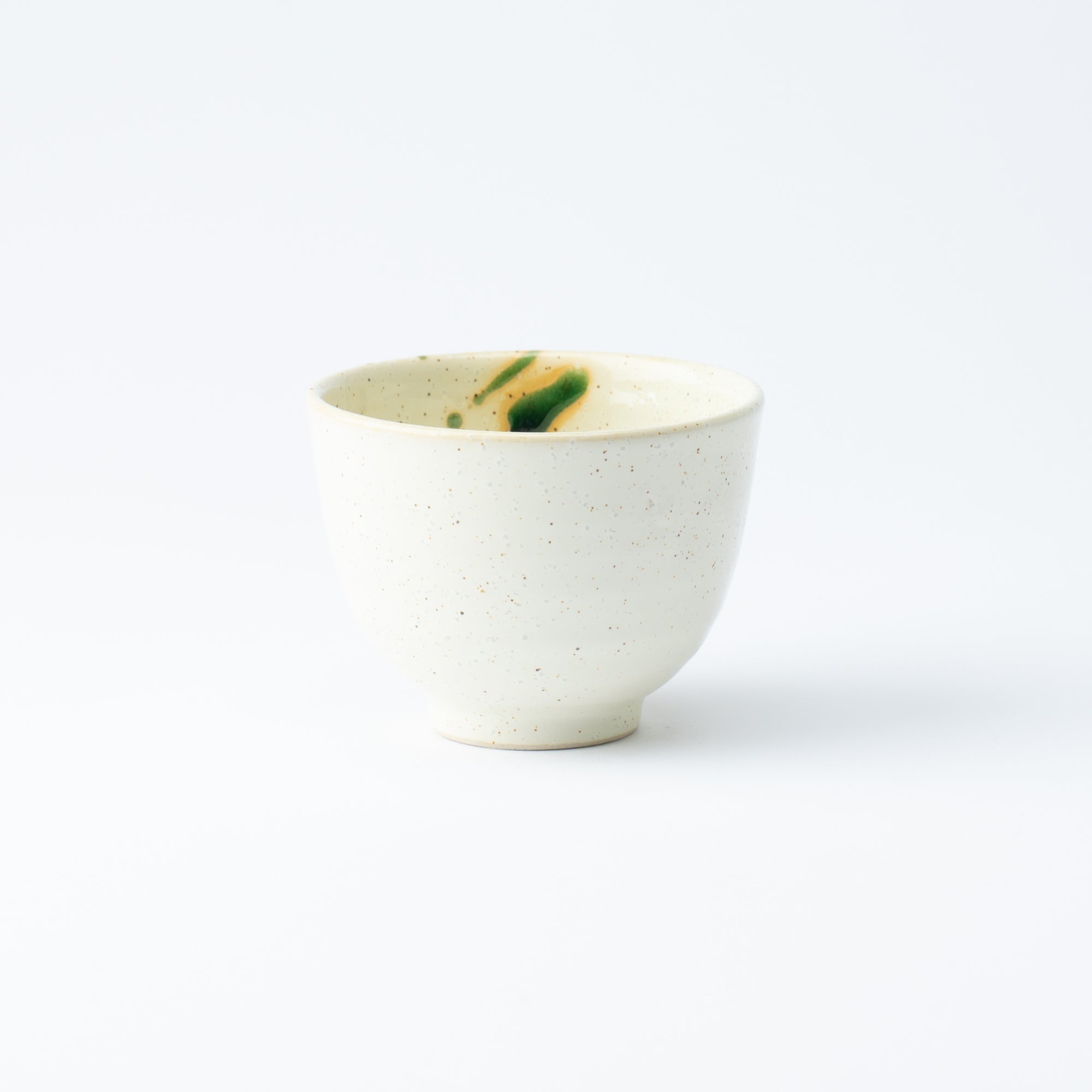 Oribe Green Mino Ware Japanese Teacup - MUSUBI KILN - Quality Japanese Tableware and Gift