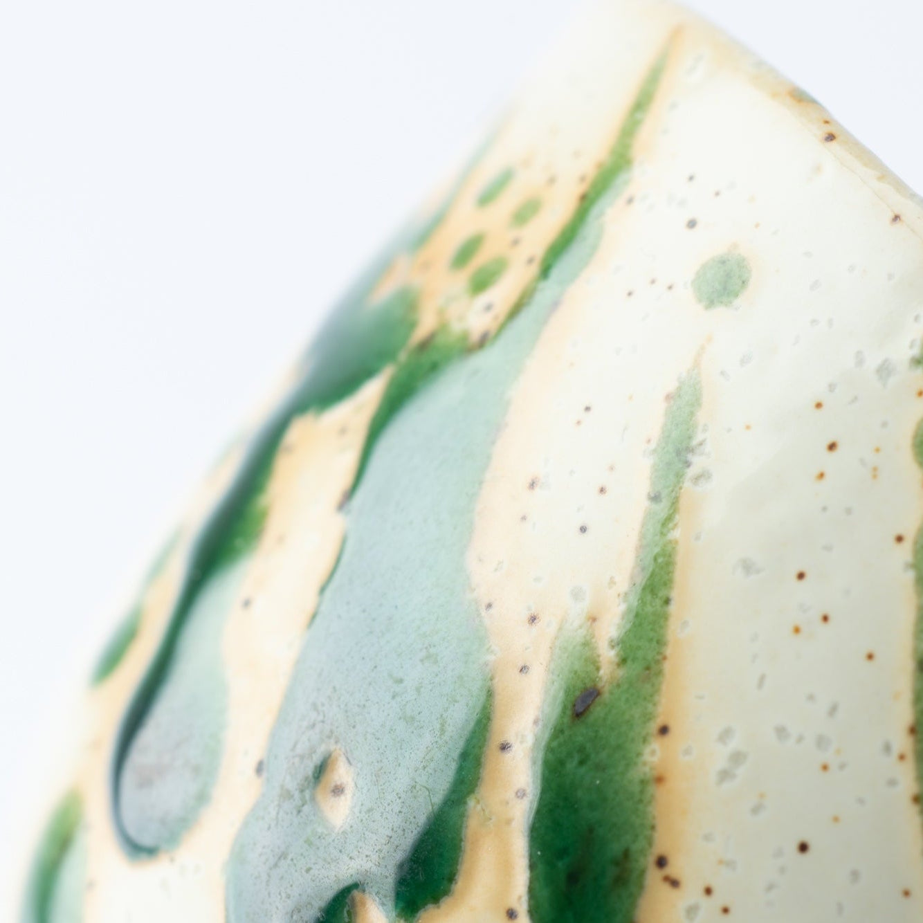 Oribe Green Mino Ware Japanese Teacup - MUSUBI KILN - Quality Japanese Tableware and Gift