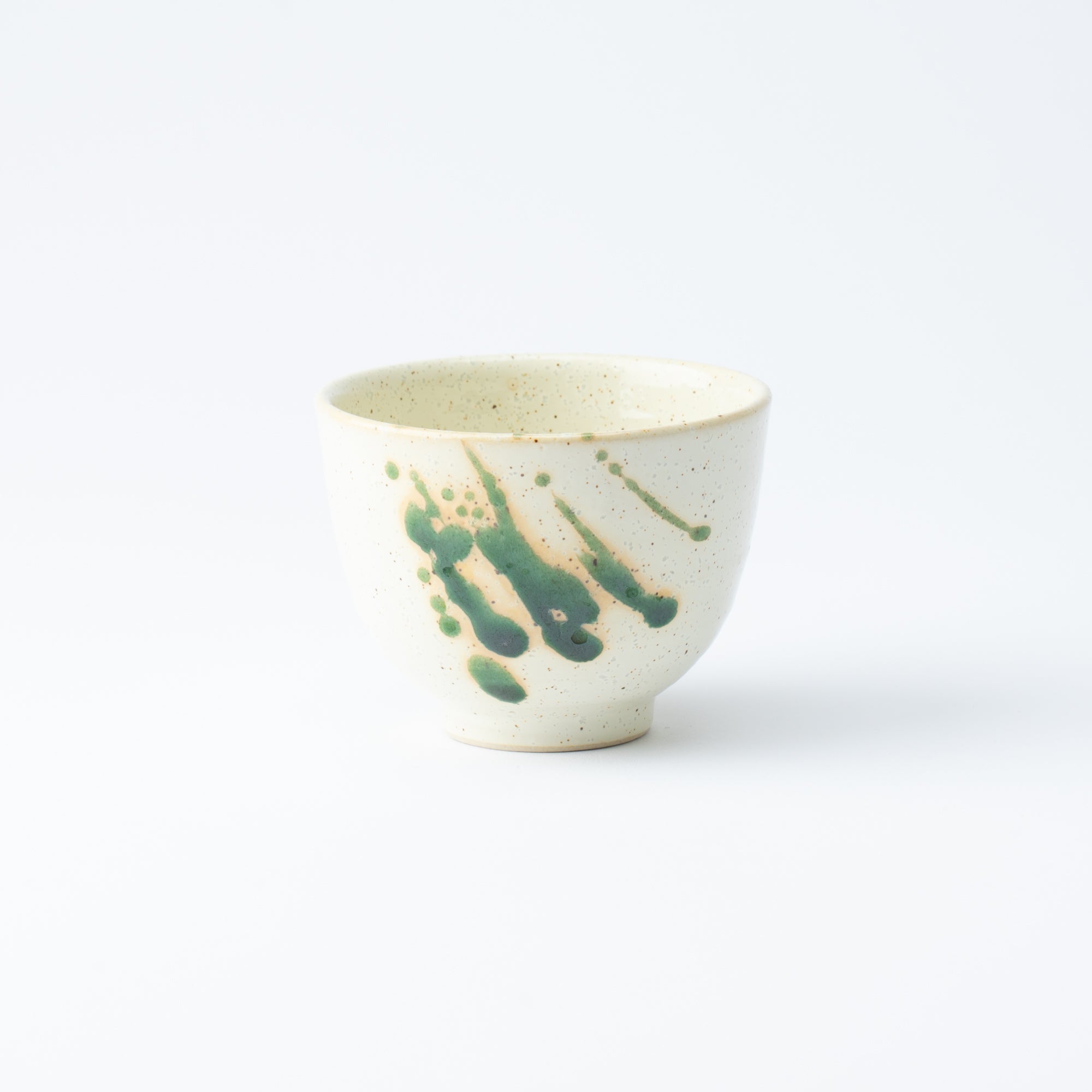 Oribe Green Mino Ware Japanese Teacup - MUSUBI KILN - Quality Japanese Tableware and Gift