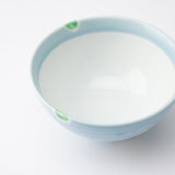 Oshin Kiln Blue Bear Hasami Children's Japanese Rice Bowl - MUSUBI KILN - Quality Japanese Tableware and Gift