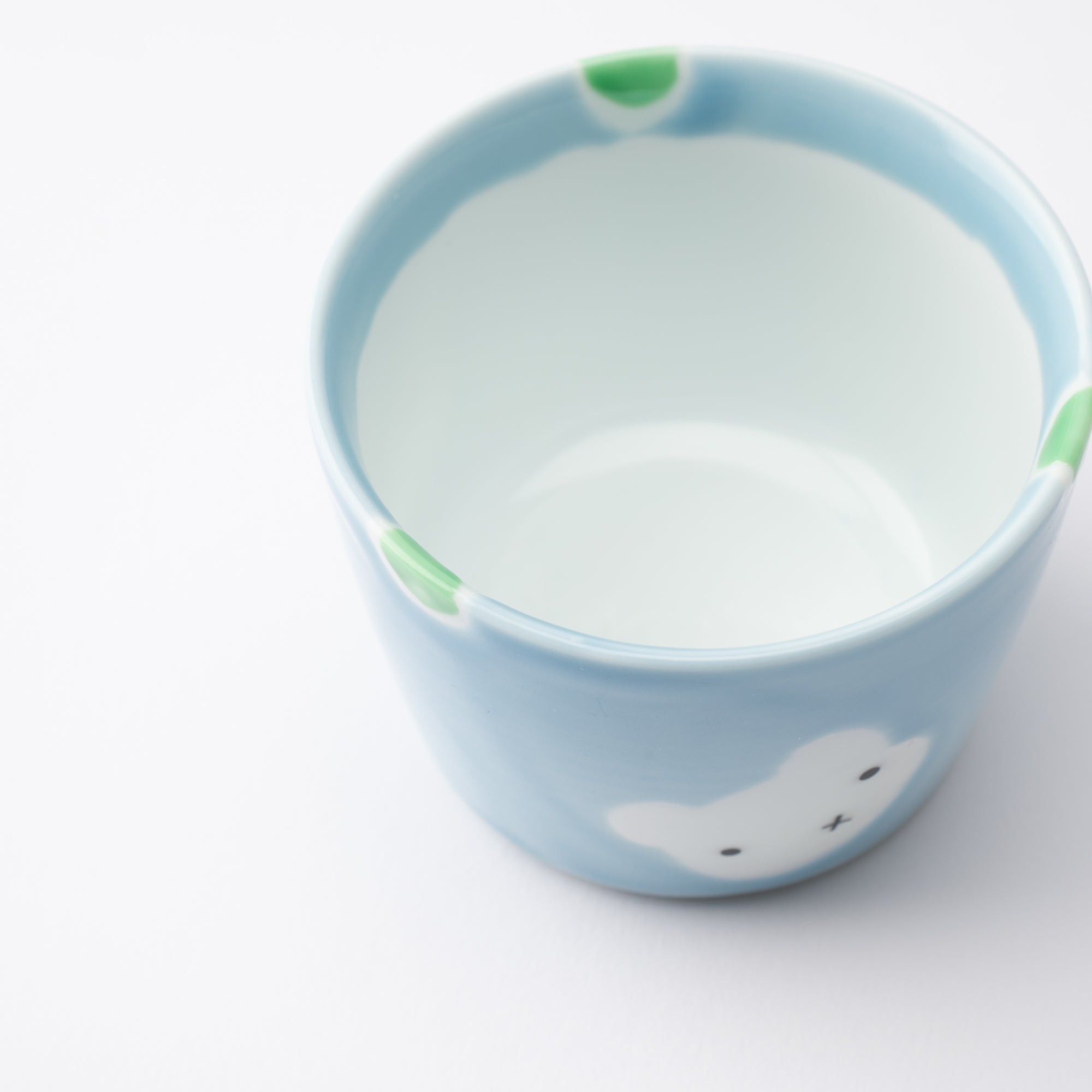 Oshin Kiln Blue Bear Hasami Children's Small Cup - MUSUBI KILN - Quality Japanese Tableware and Gift