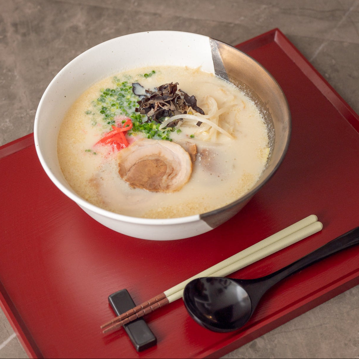 Bronze Luster with Matte Cream Ramen Bowl 8.9 IN