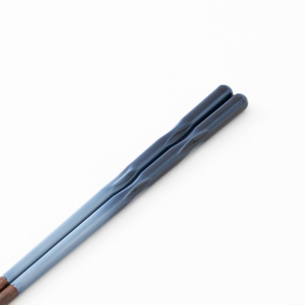 Perfect Fit Dishwasher Safe Wakasa Lacquer Chopsticks Blue 15cm/5.9in - 22.5cm/8.9in - MUSUBI KILN - Quality Japanese Tableware and Gift