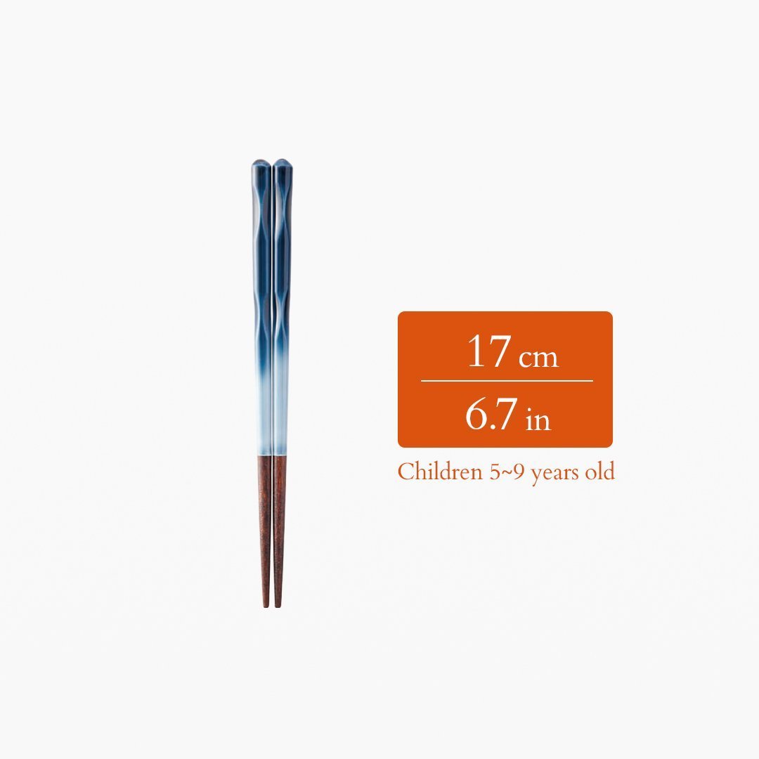 Perfect Fit Dishwasher Safe Wakasa Lacquer Chopsticks Blue 15cm/5.9in - 22.5cm/8.9in - MUSUBI KILN - Quality Japanese Tableware and Gift