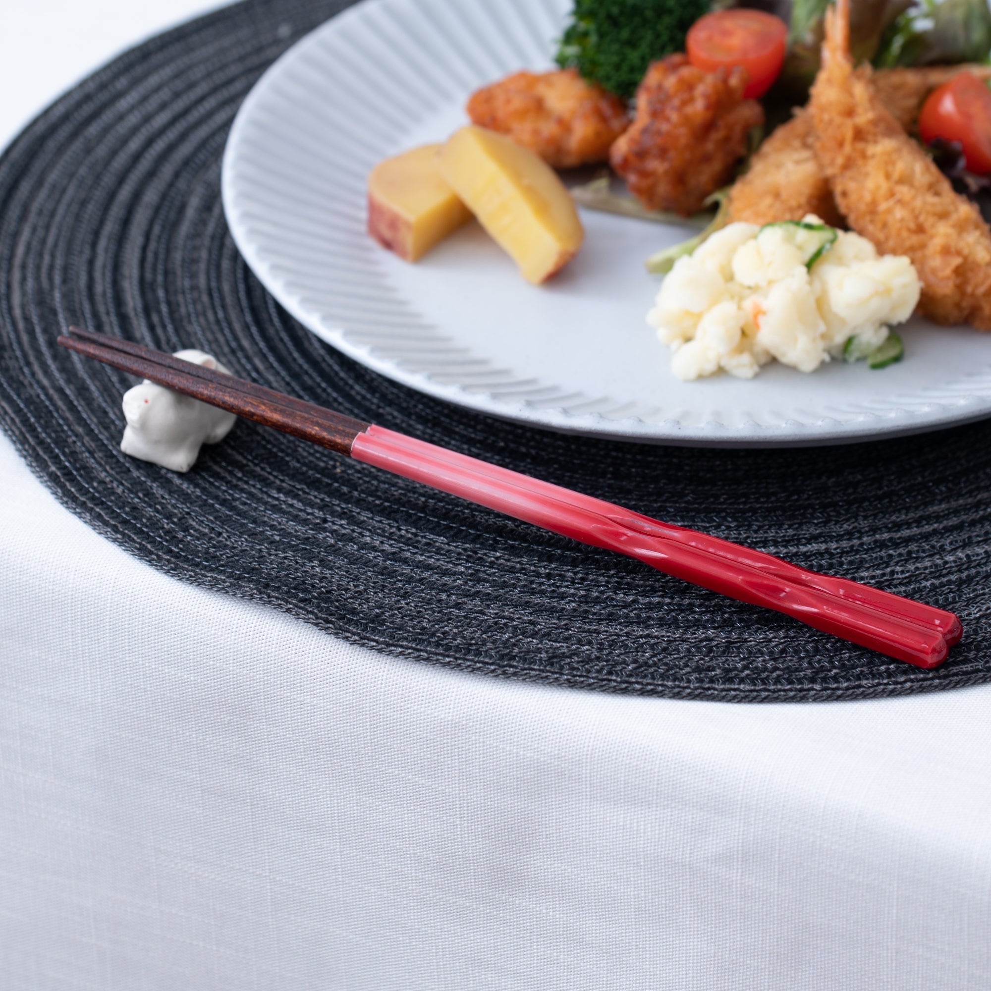 Perfect Fit Dishwasher Safe Wakasa Lacquer Chopsticks Red 15cm/5.9in - 22.5cm/8.9in - MUSUBI KILN - Quality Japanese Tableware and Gift