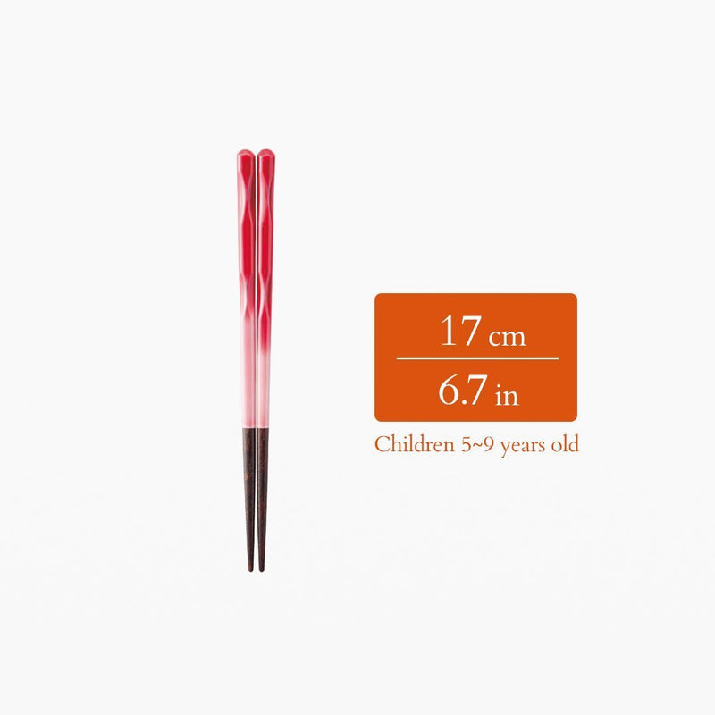 Perfect Fit Dishwasher Safe Wakasa Lacquer Chopsticks Red 15cm/5.9in - 22.5cm/8.9in - MUSUBI KILN - Quality Japanese Tableware and Gift