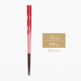 Perfect Fit Dishwasher Safe Wakasa Lacquer Chopsticks Red 15cm/5.9in - 22.5cm/8.9in - MUSUBI KILN - Quality Japanese Tableware and Gift