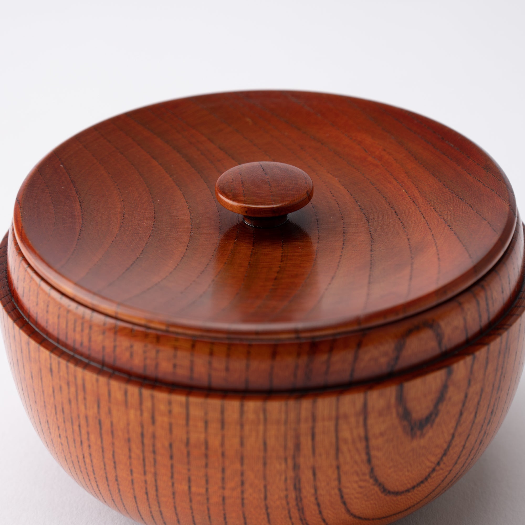 Persimmon Yamanaka Lacquerware Tea Canister - MUSUBI KILN - Quality Japanese Tableware and Gift