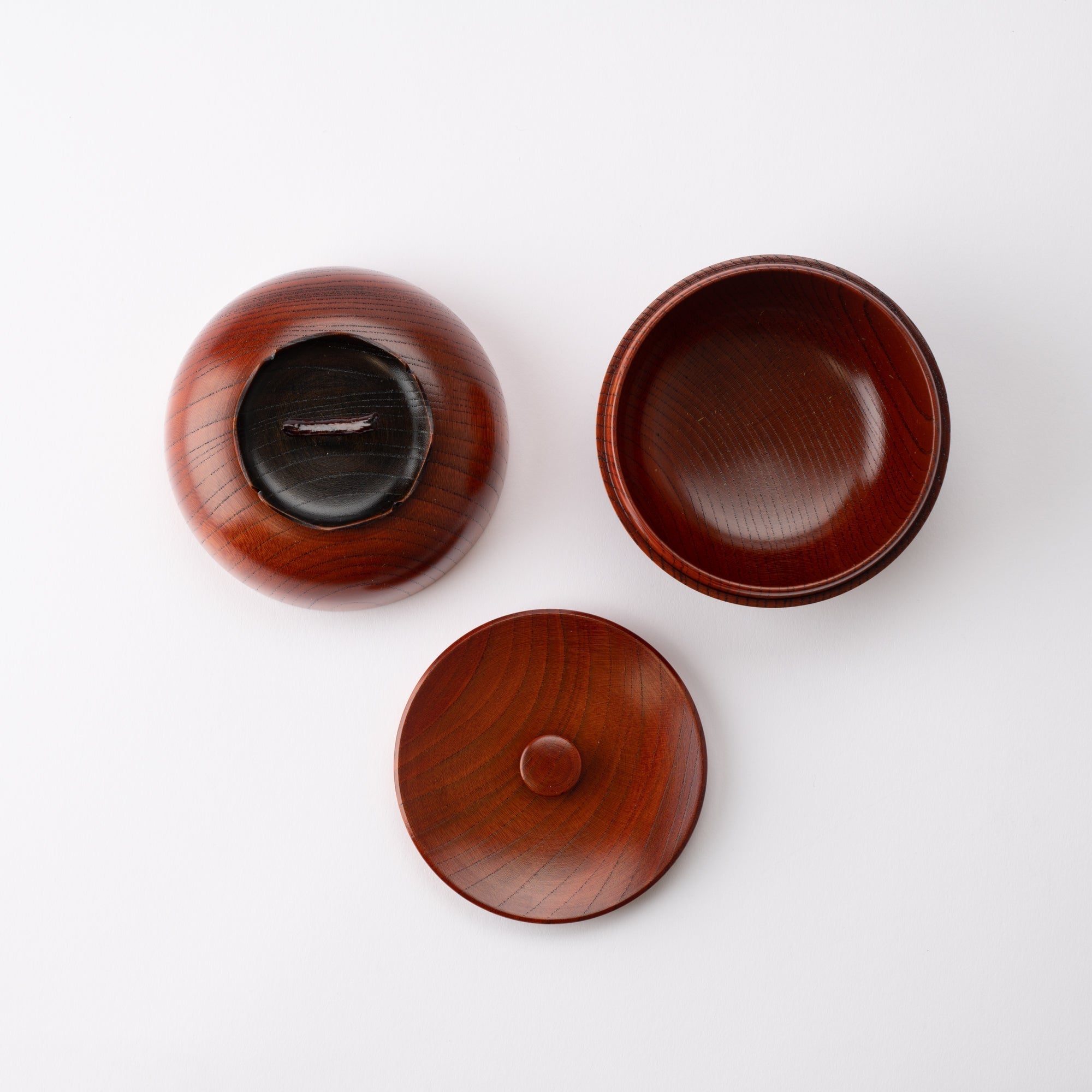 Persimmon Yamanaka Lacquerware Tea Canister - MUSUBI KILN - Quality Japanese Tableware and Gift