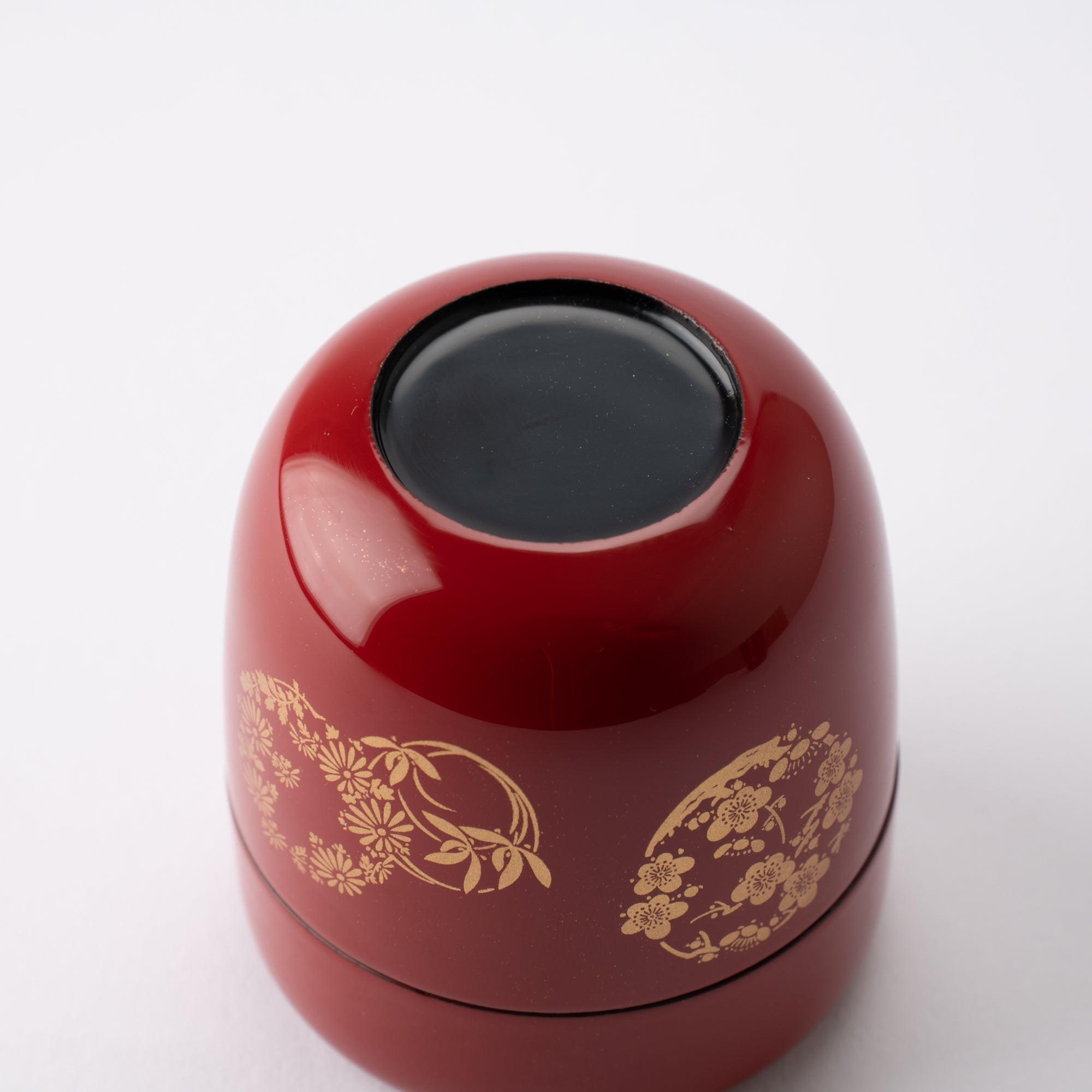 Pine Tree Bamboo Plum Yamanaka Lacquerware Natsume Matcha Container - MUSUBI KILN - Quality Japanese Tableware and Gift