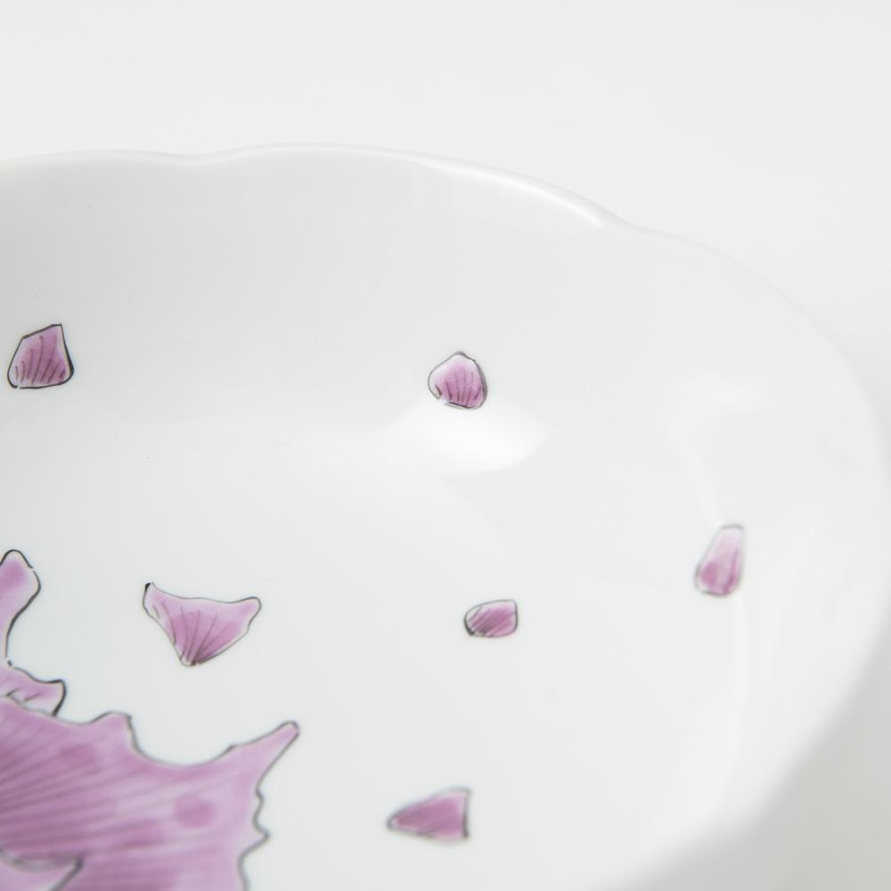 Pink Peony Kutani Japanese Bowl - MUSUBI KILN - Quality Japanese Tableware and Gift