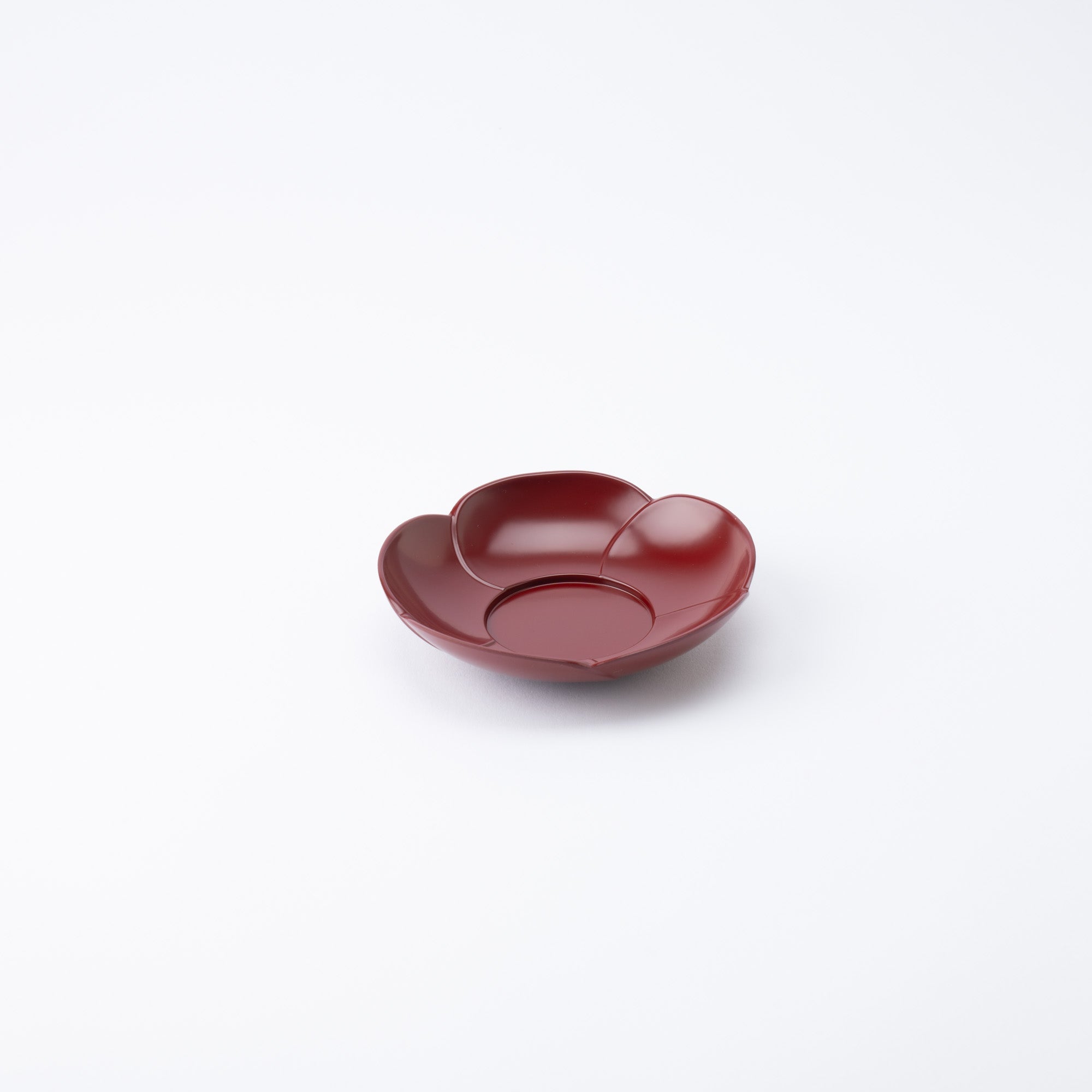 Plum Blossom Echizen Lacquerware Red Teacup Coaster Set - MUSUBI KILN - Quality Japanese Tableware and Gift