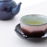 Plum Blossom Echizen Lacquerware Teacup Coaster Set - MUSUBI KILN - Quality Japanese Tableware and Gift