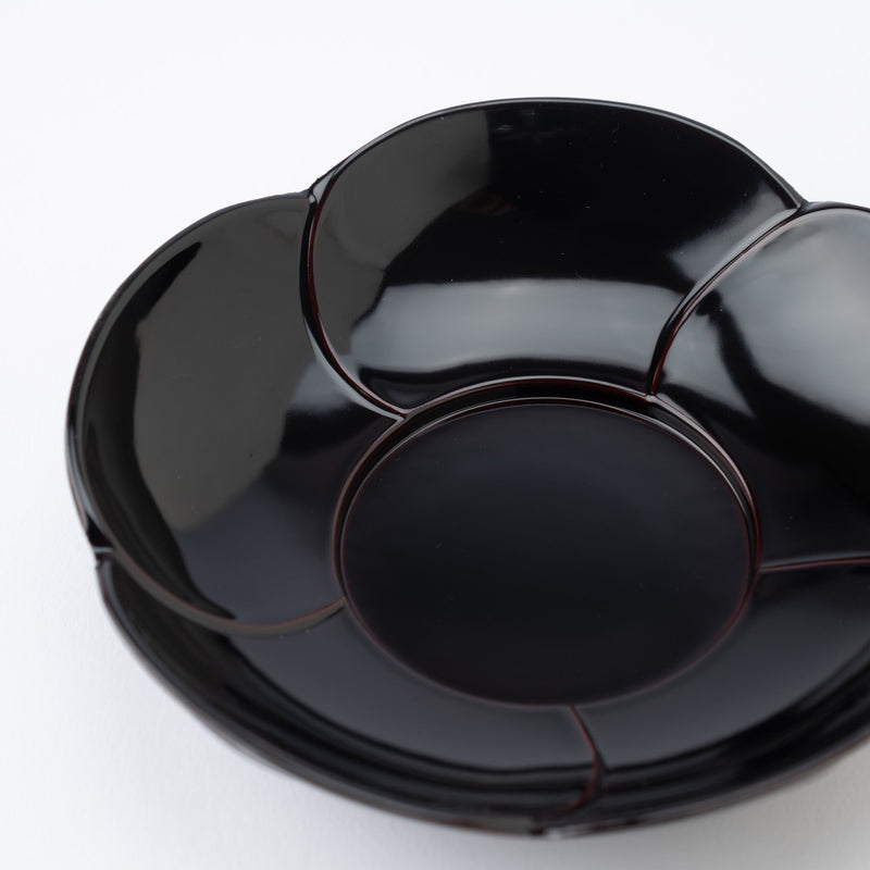 Plum Blossom Echizen Lacquerware Teacup Coaster Set - MUSUBI KILN - Quality Japanese Tableware and Gift