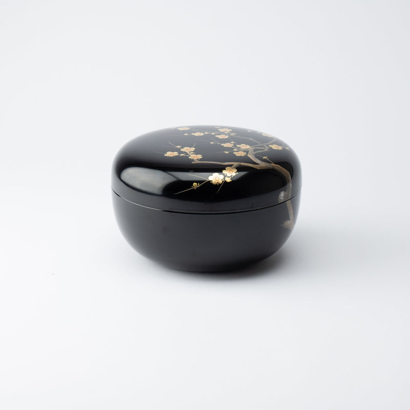 Plum Branch Maki - e Yamanaka Lacquerware Candy Box - MUSUBI KILN - Quality Japanese Tableware and Gift