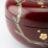 Plum Branch Maki - e Yamanaka Lacquerware Candy Box - MUSUBI KILN - Quality Japanese Tableware and Gift