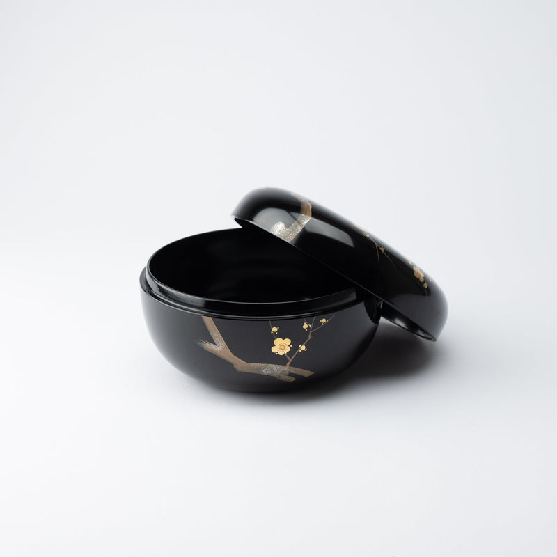 Plum Branch Maki - e Yamanaka Lacquerware Candy Box - MUSUBI KILN - Quality Japanese Tableware and Gift