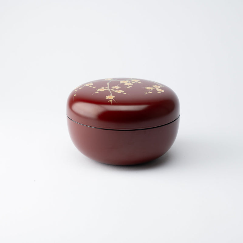 Plum Branch Maki - e Yamanaka Lacquerware Candy Box - MUSUBI KILN - Quality Japanese Tableware and Gift