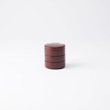 Plum Maki - e Yamanaka Lacquerware Small Three Tiered Box - MUSUBI KILN - Quality Japanese Tableware and Gift