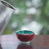 Mitsui Tamekichi Plum-Shaped Dragon Guinomi Sake Cup