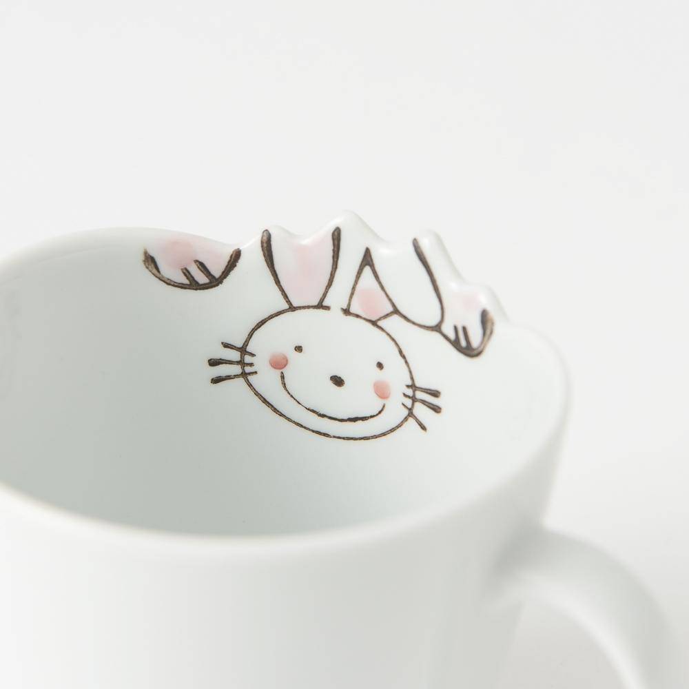 Rabbit Hasami Wave Mug - MUSUBI KILN - Quality Japanese Tableware and Gift