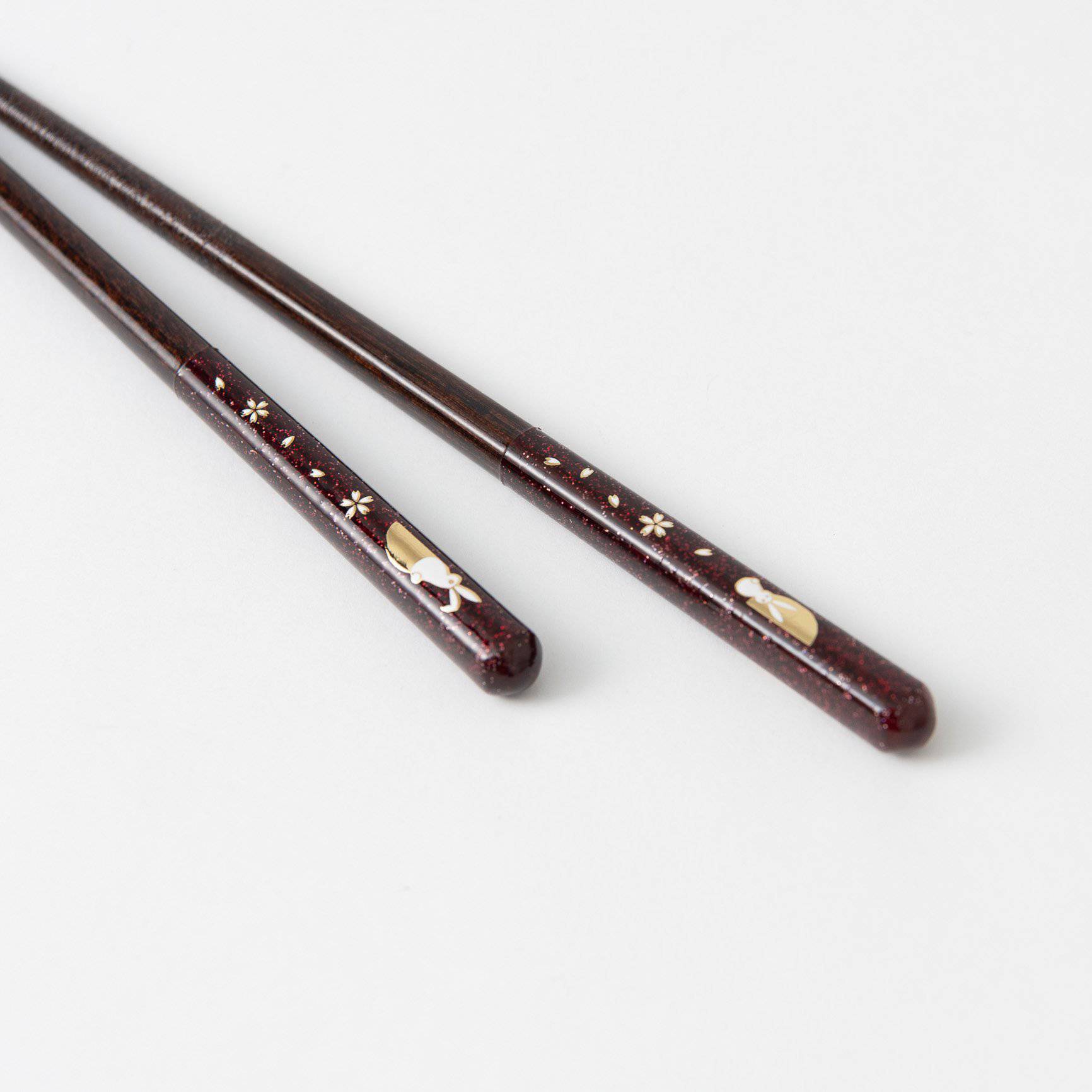 Rabbits On the Moon Yamanaka Lacquerware Chopsticks - MUSUBI KILN - Quality Japanese Tableware and Gift