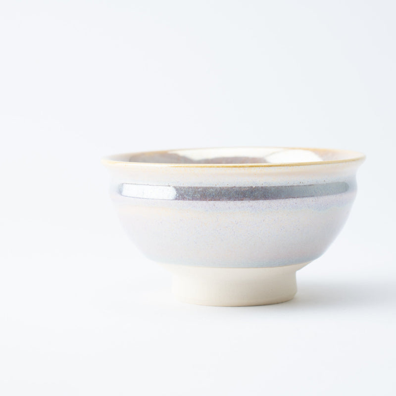 Rainbow White Mino Ware Japanese Teacup - MUSUBI KILN - Quality Japanese Tableware and Gift