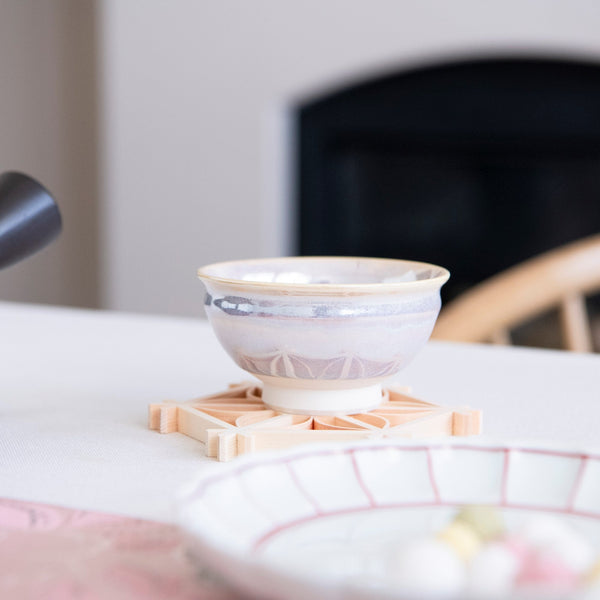 Rainbow White Mino Ware Japanese Teacup - MUSUBI KILN - Quality Japanese Tableware and Gift