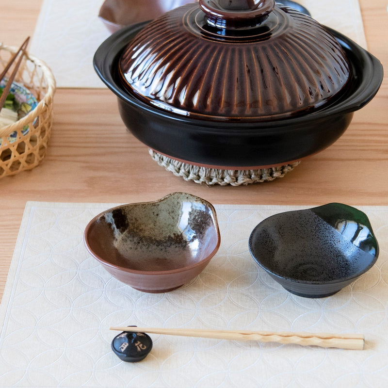 Red Brown Mino Ware Tonsui Bowl - MUSUBI KILN - Quality Japanese Tableware and Gift