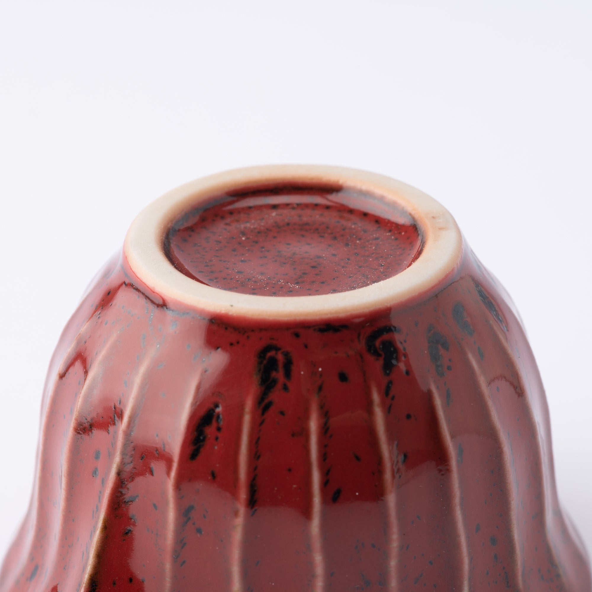 Red Glaze Mino Ware Sauce Container with Lid - MUSUBI KILN - Quality Japanese Tableware and Gift