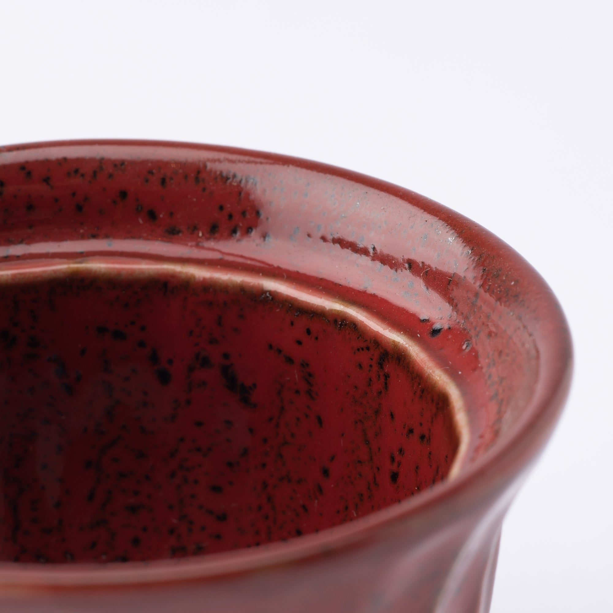 Red Glaze Mino Ware Sauce Container with Lid - MUSUBI KILN - Quality Japanese Tableware and Gift