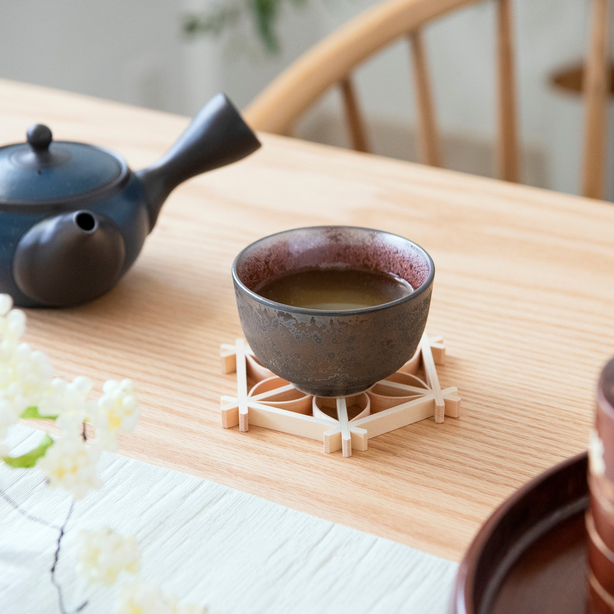 Red Rust Mino Ware Japanese Teacup - MUSUBI KILN - Quality Japanese Tableware and Gift