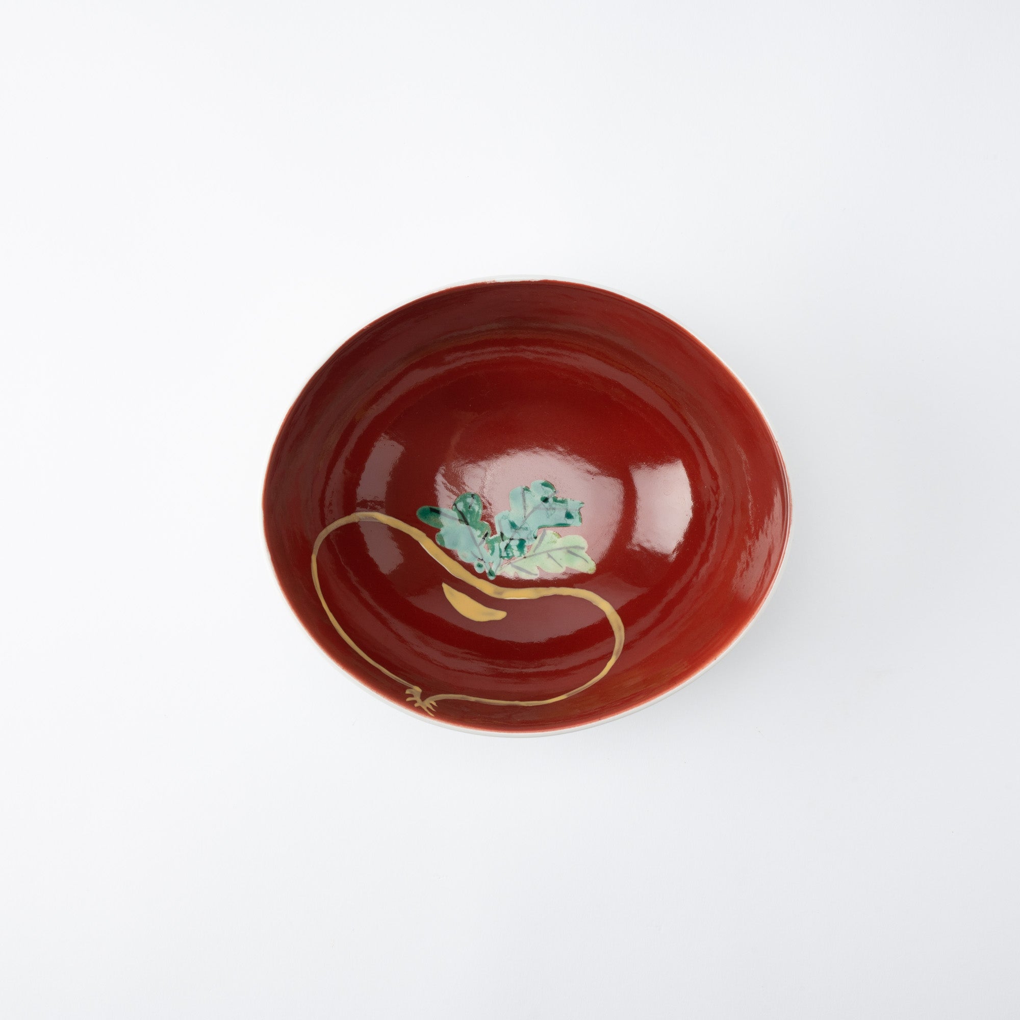 Red Turnip Kutani Bowl - MUSUBI KILN - Quality Japanese Tableware and Gift