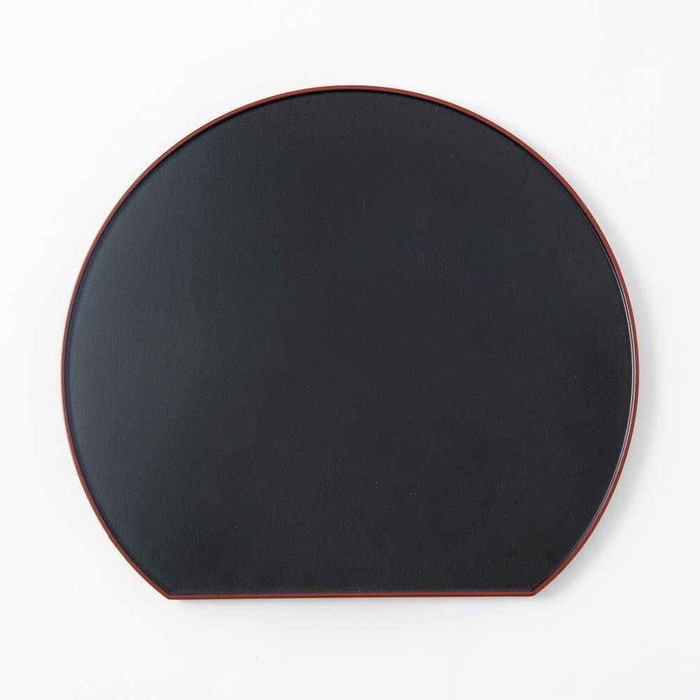 Reversible Half Moon Yamanaka Lacquerware Tray - MUSUBI KILN - Quality Japanese Tableware and Gift