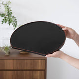 Reversible Half Moon Yamanaka Lacquerware Tray - MUSUBI KILN - Quality Japanese Tableware and Gift