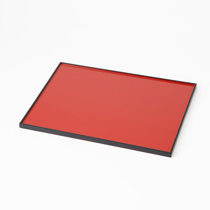 Reversible Rectangle Sen - biki Yamanaka Lacquerware Placemat - MUSUBI KILN - Quality Japanese Tableware and Gift