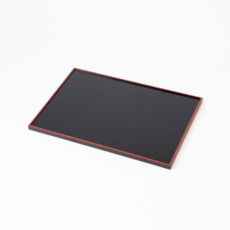 Reversible Rectangle Sen - biki Yamanaka Lacquerware Placemat - MUSUBI KILN - Quality Japanese Tableware and Gift