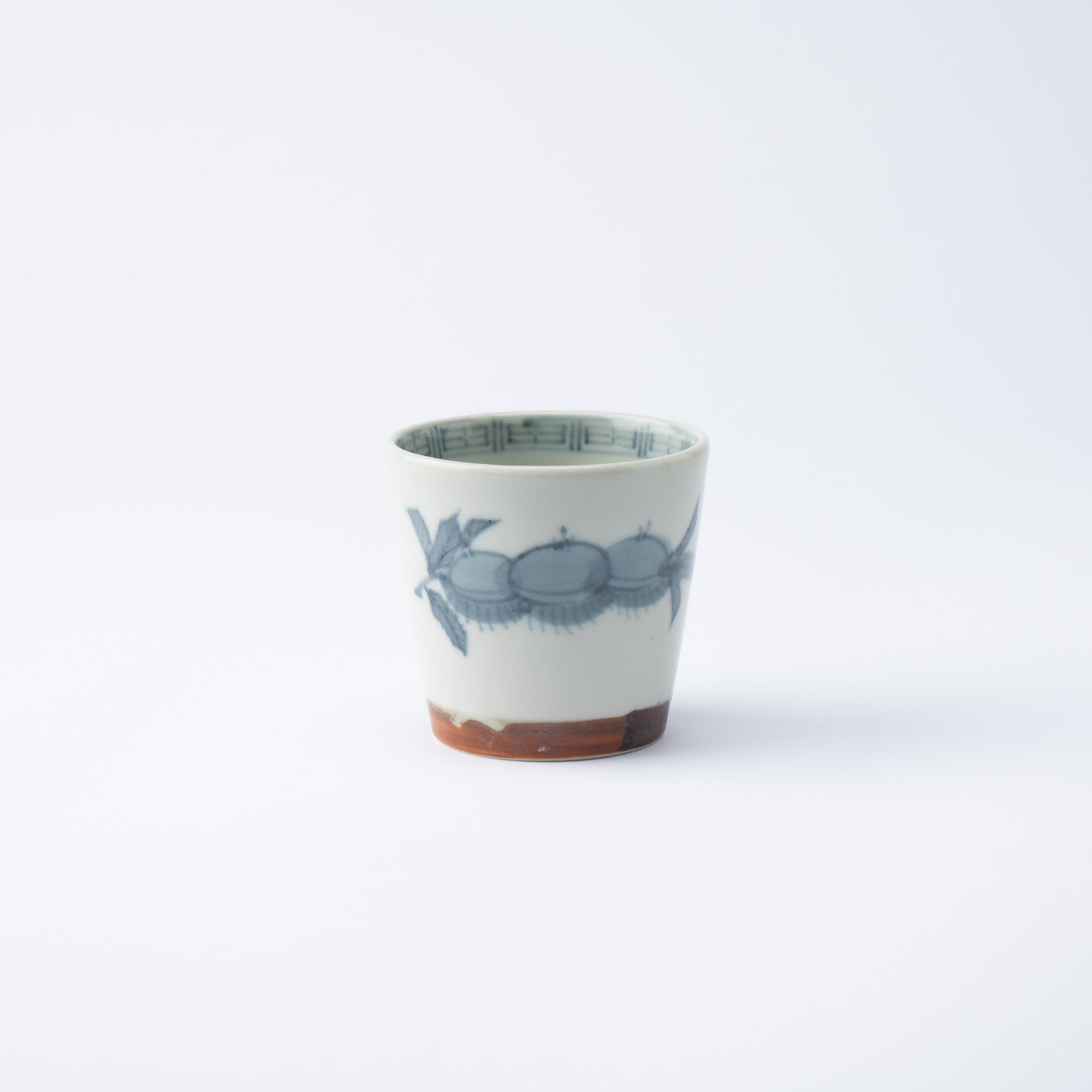 Ri Sanpei Chestnut Arita Guinomi Sake Cup - MUSUBI KILN - Quality Japanese Tableware and Gift