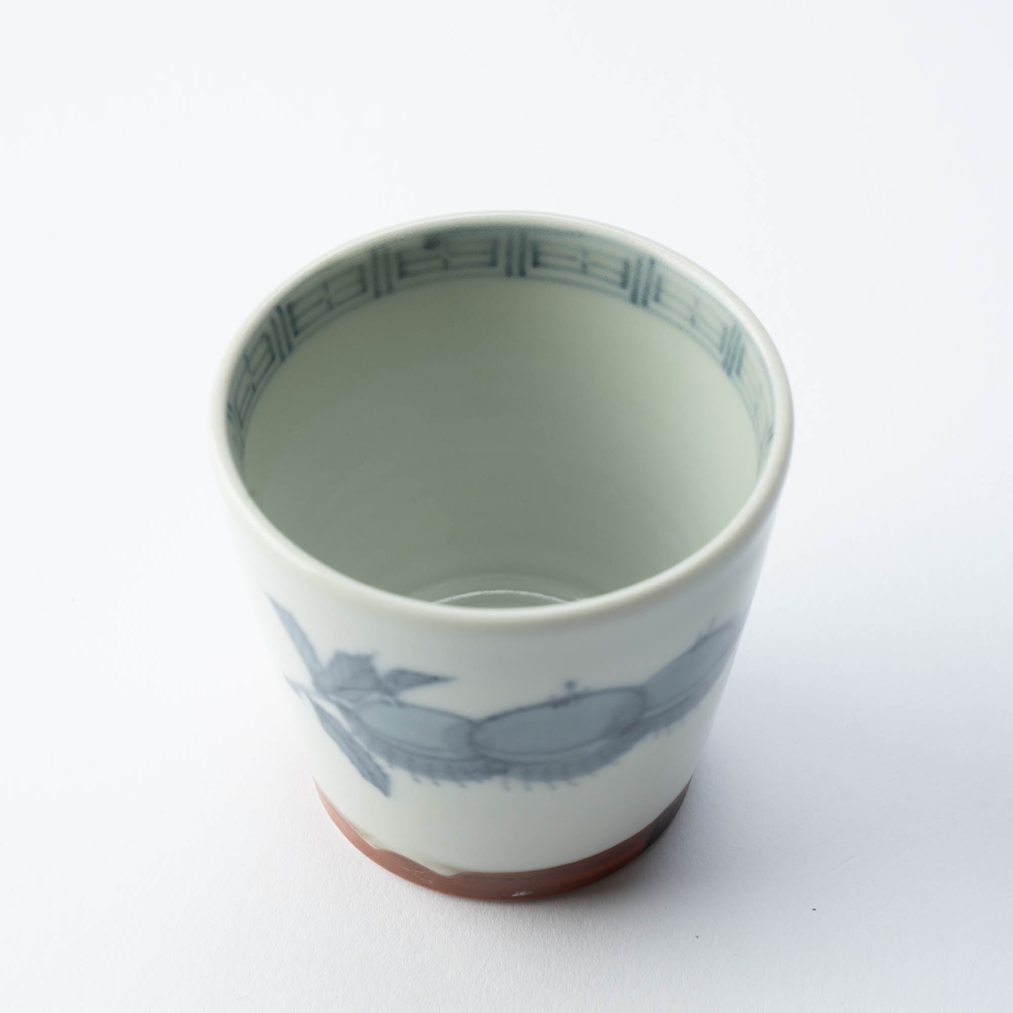 Ri Sanpei Chestnut Arita Guinomi Sake Cup - MUSUBI KILN - Quality Japanese Tableware and Gift